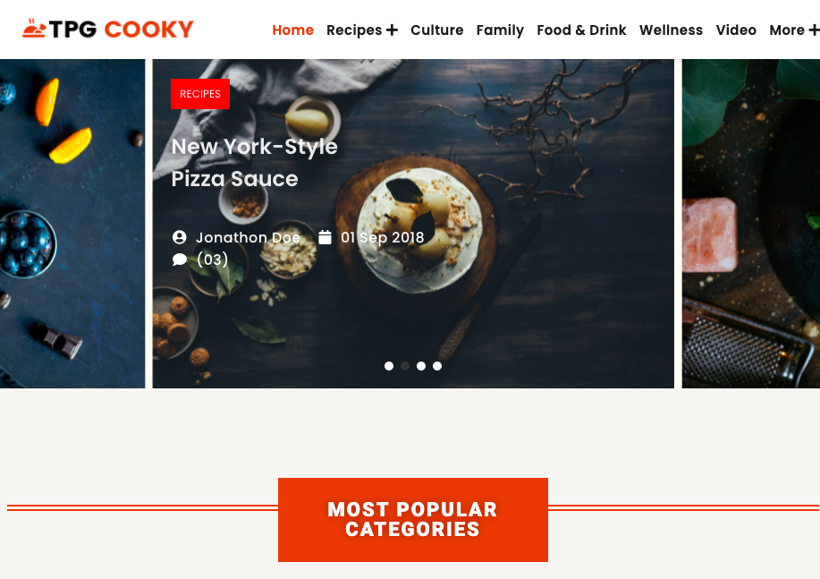Wordpress-Food-テーマ