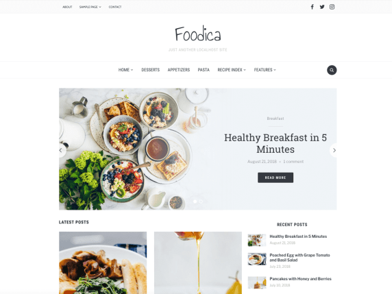 Wordpress-Food-テーマ