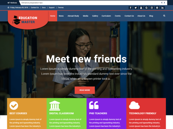 Wordpress-Éducation-Thèmes