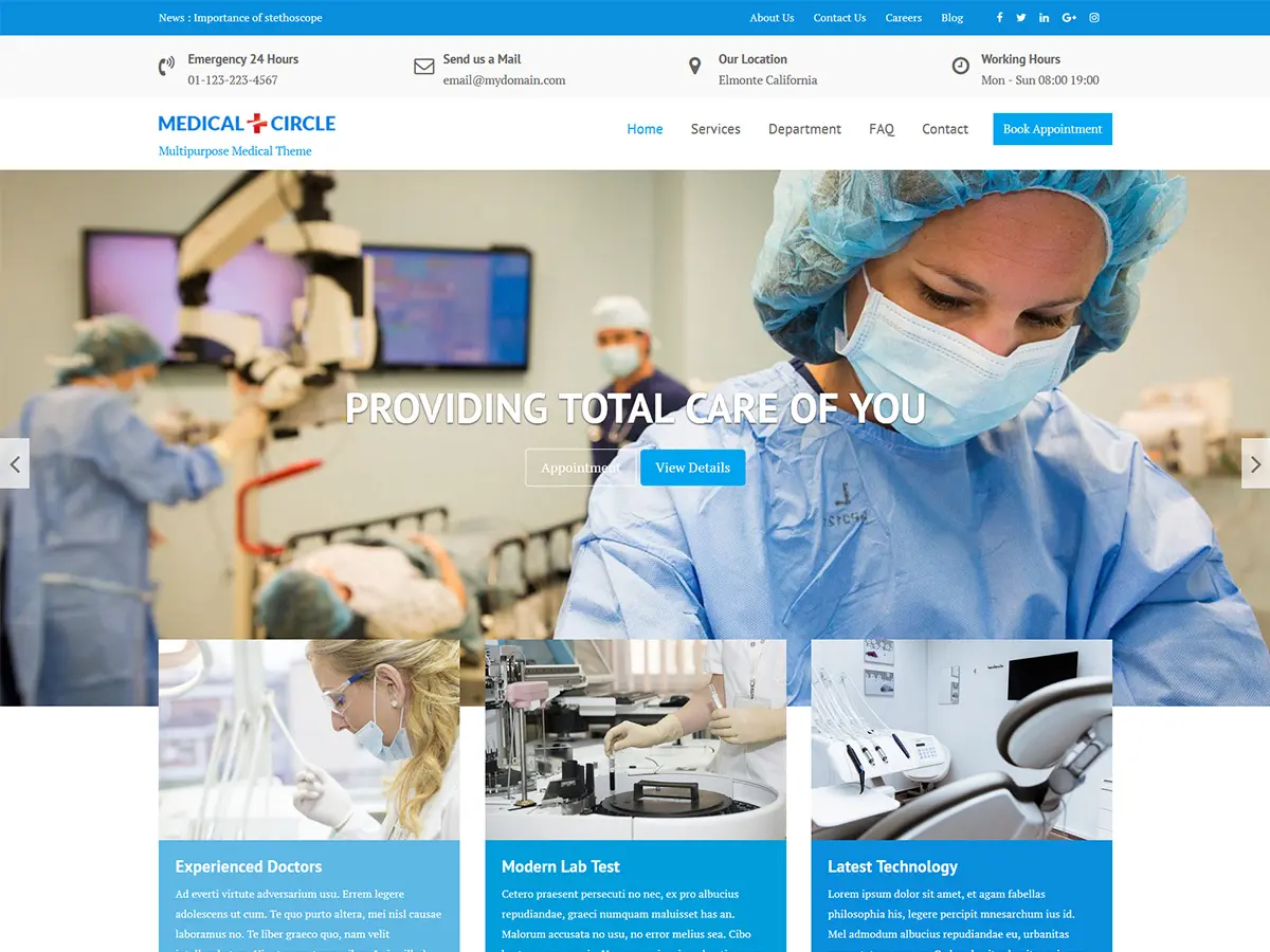 Temi sanitari e medici di Wordpress 13