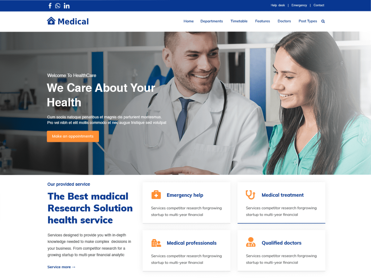 Temi sanitari e medici di Wordpress 32