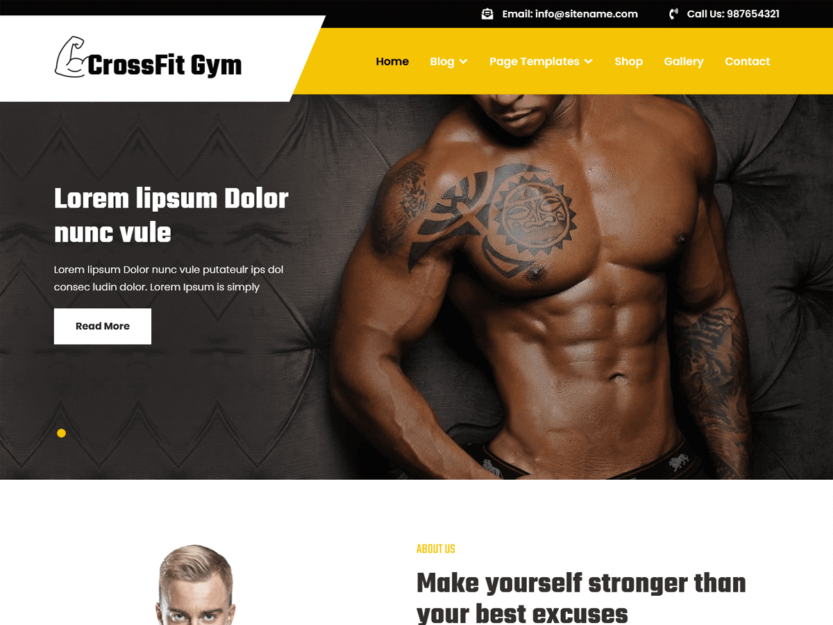 Wordpress-Fitness-And-Gym-テーマ