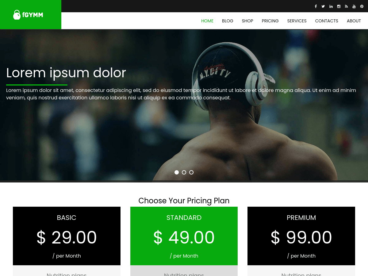 Wordpress-Fitness-And-Gym-テーマ