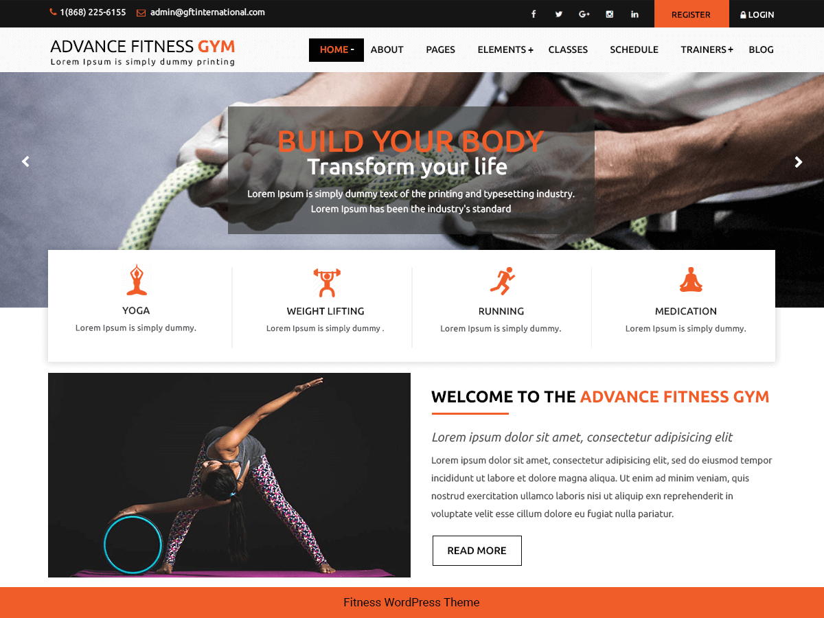 Wordpress-Fitness-And-Gym-テーマ