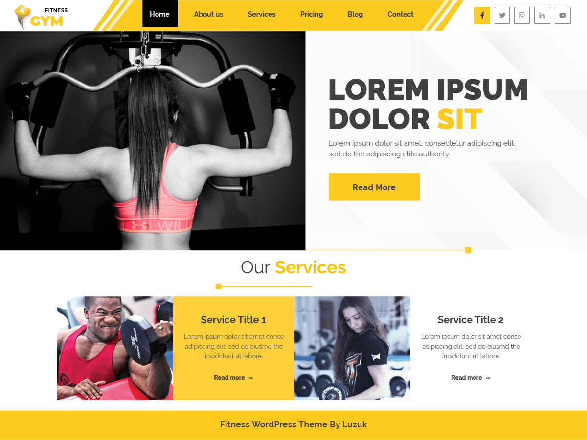 Wordpress-Fitness-And-Gym-テーマ