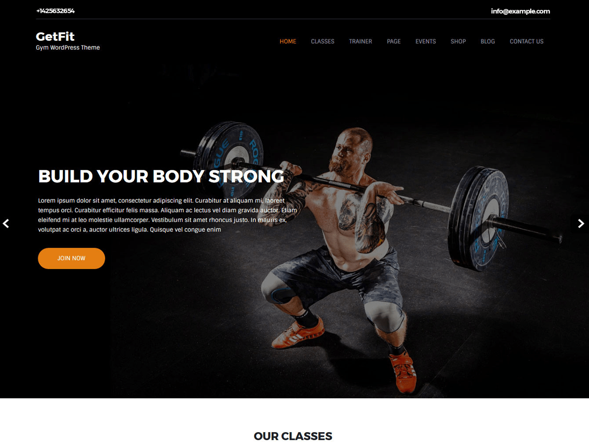 Wordpress-Fitness-And-Gym-テーマ