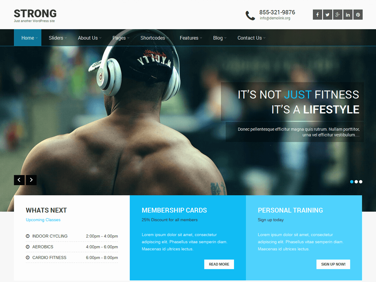 Wordpress-Fitness-And-Gym-テーマ