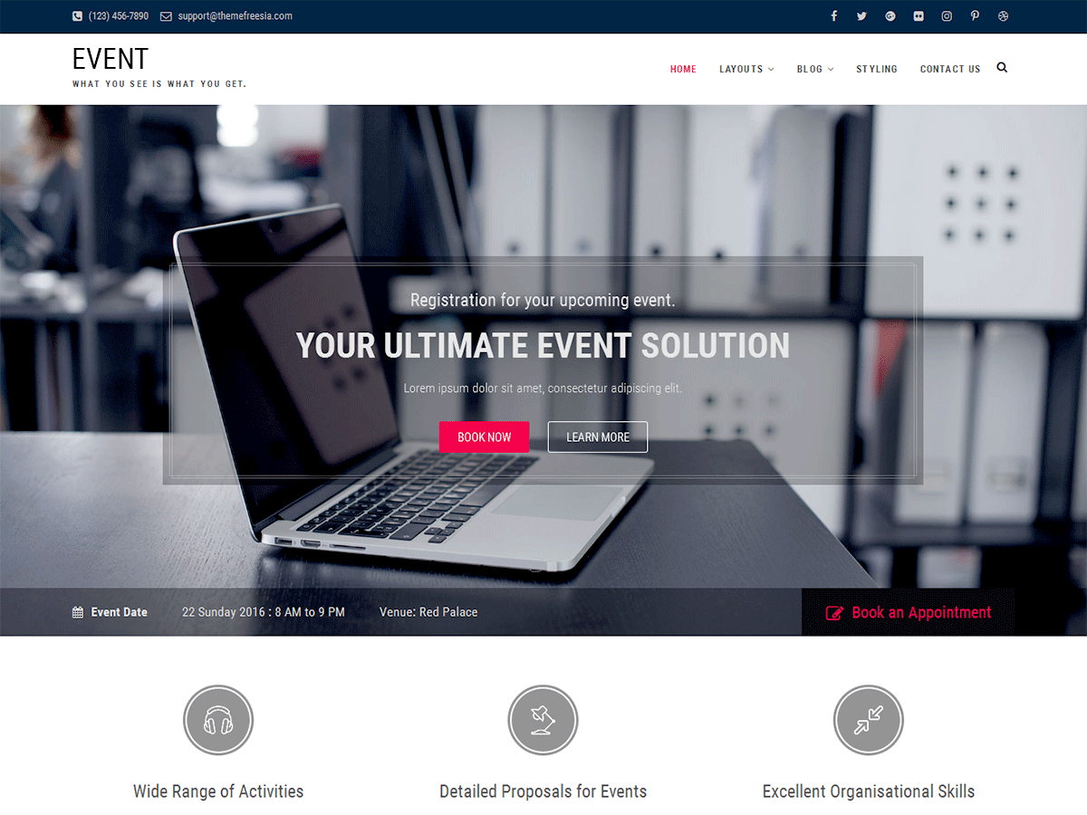 Wordpress-Eventi-Conferenze-Temi
