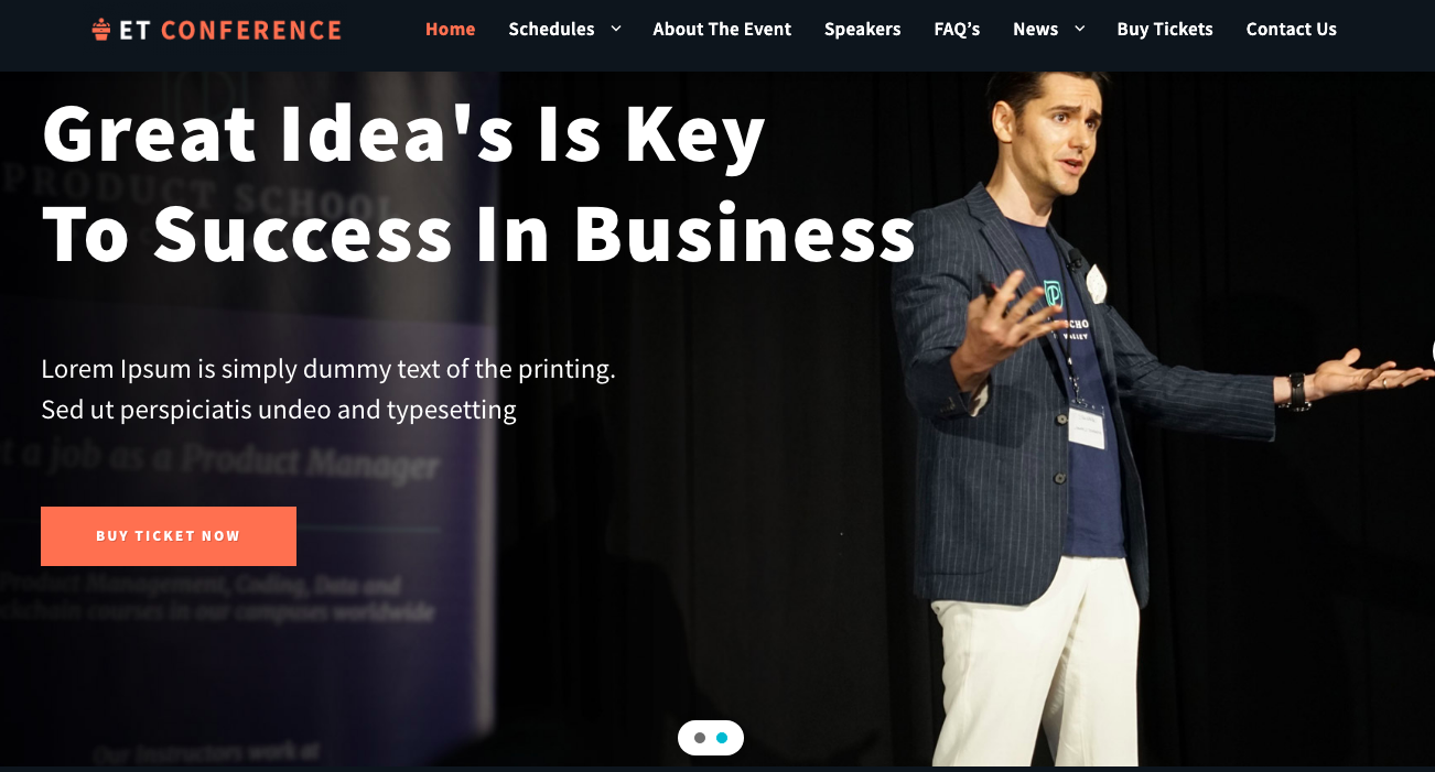Wordpress-Eventi-Conferenze-Temi