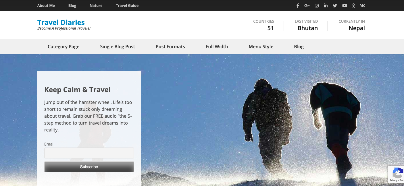 Wordpress-teme de călătorie