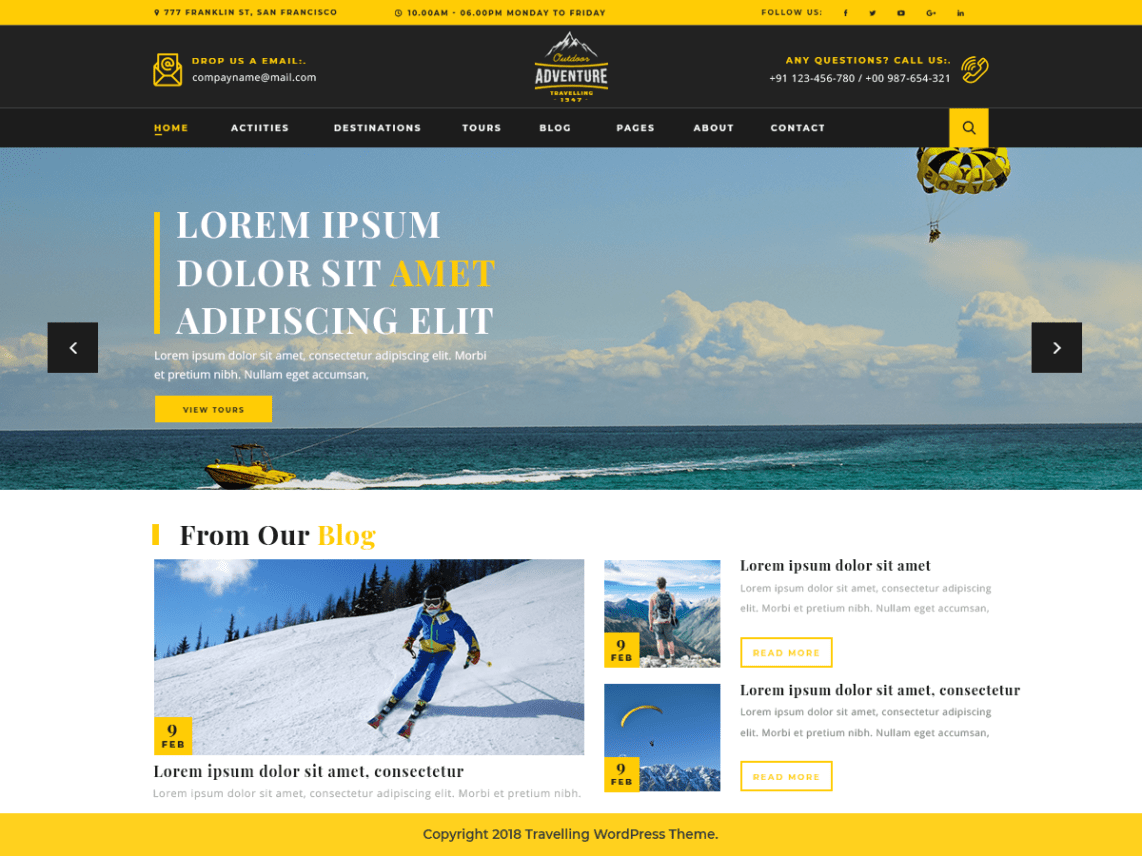 Wordpress-teme de călătorie