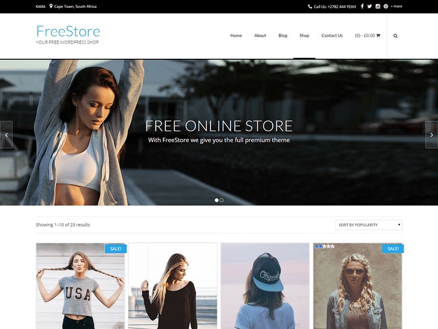 适用于 WordPress 的 FreeStore 免费 WooCommerce 主题