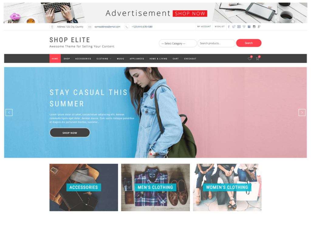 为 WordPress 购买 Elite 免费 WooCommerce 主题