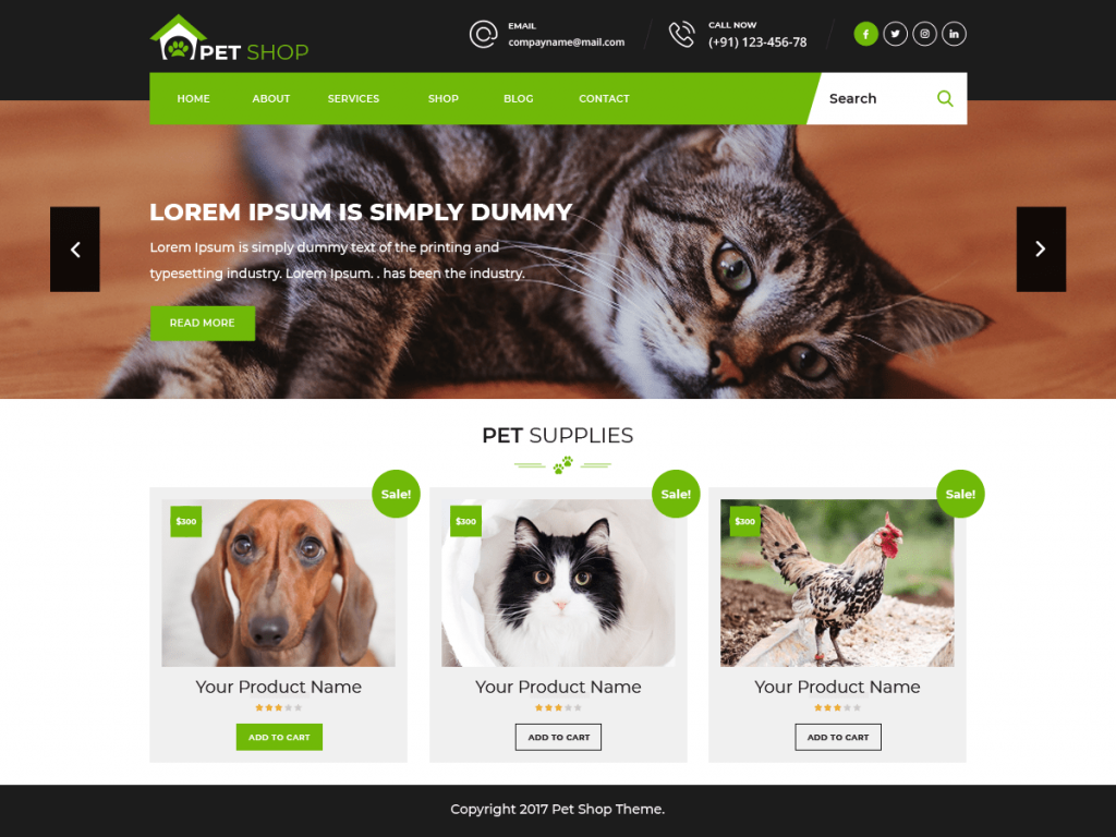 negozio di animali da compagnia