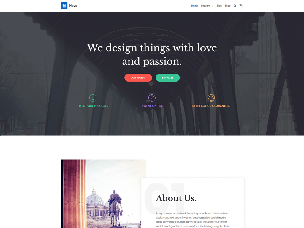 Neve Temas gratuitos de WooCommerce para WordPress