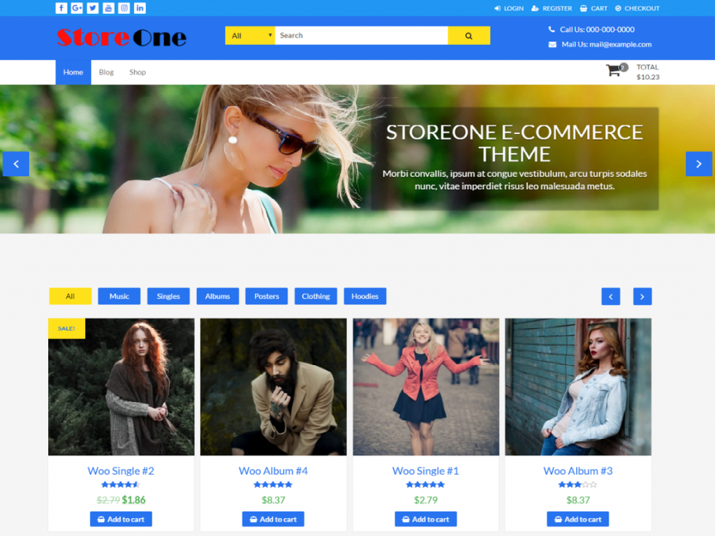 Temas WooCommerce gratuitos de StoreOne para WordPress