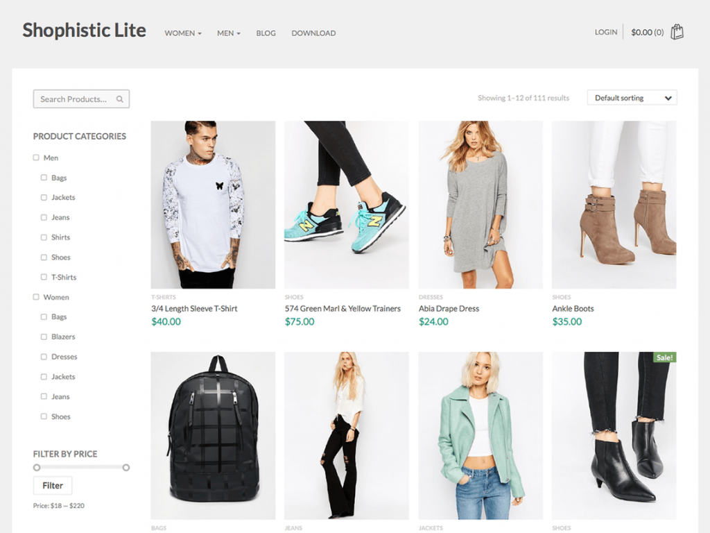 Shophistic Lite Temas gratuitos de WooCommerce para WordPress