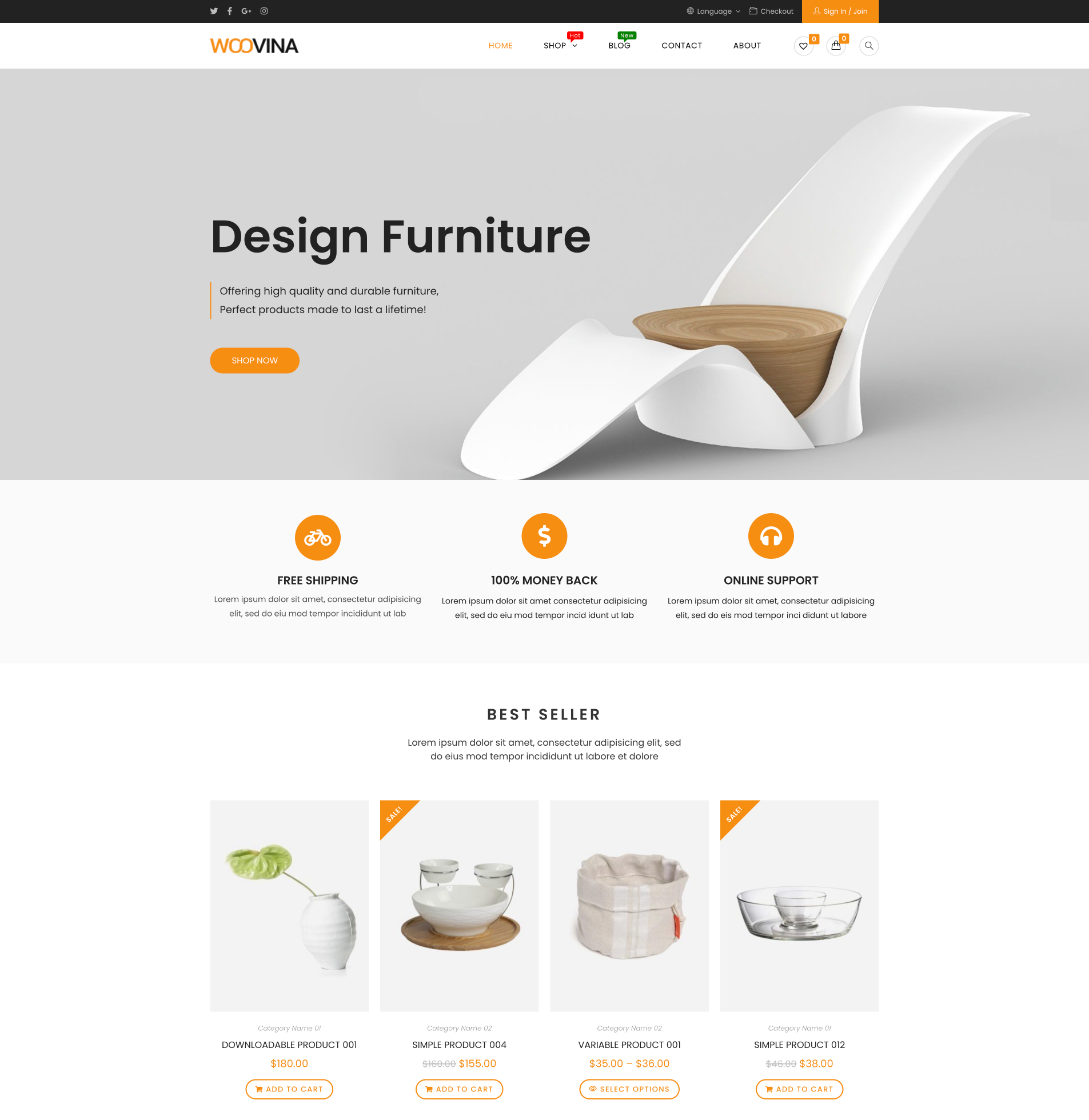 design woocommerce