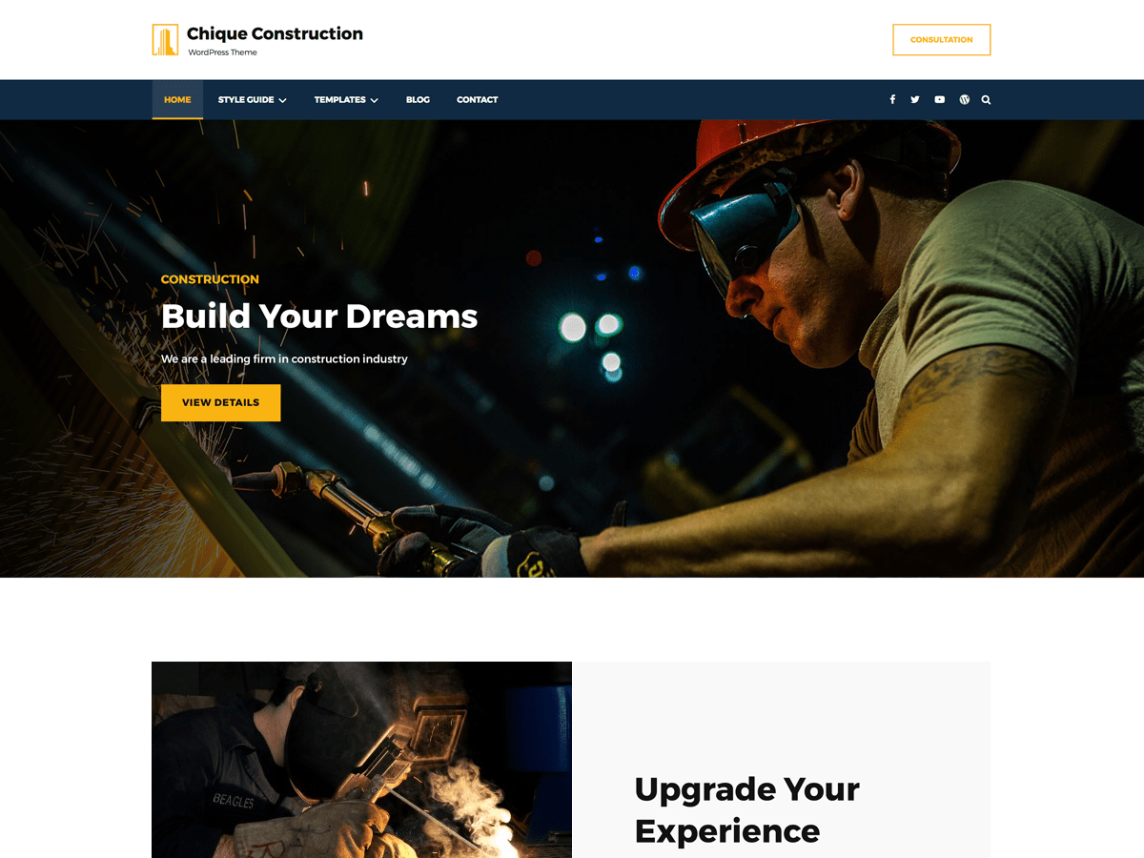 construction chic woocommerce wordpress