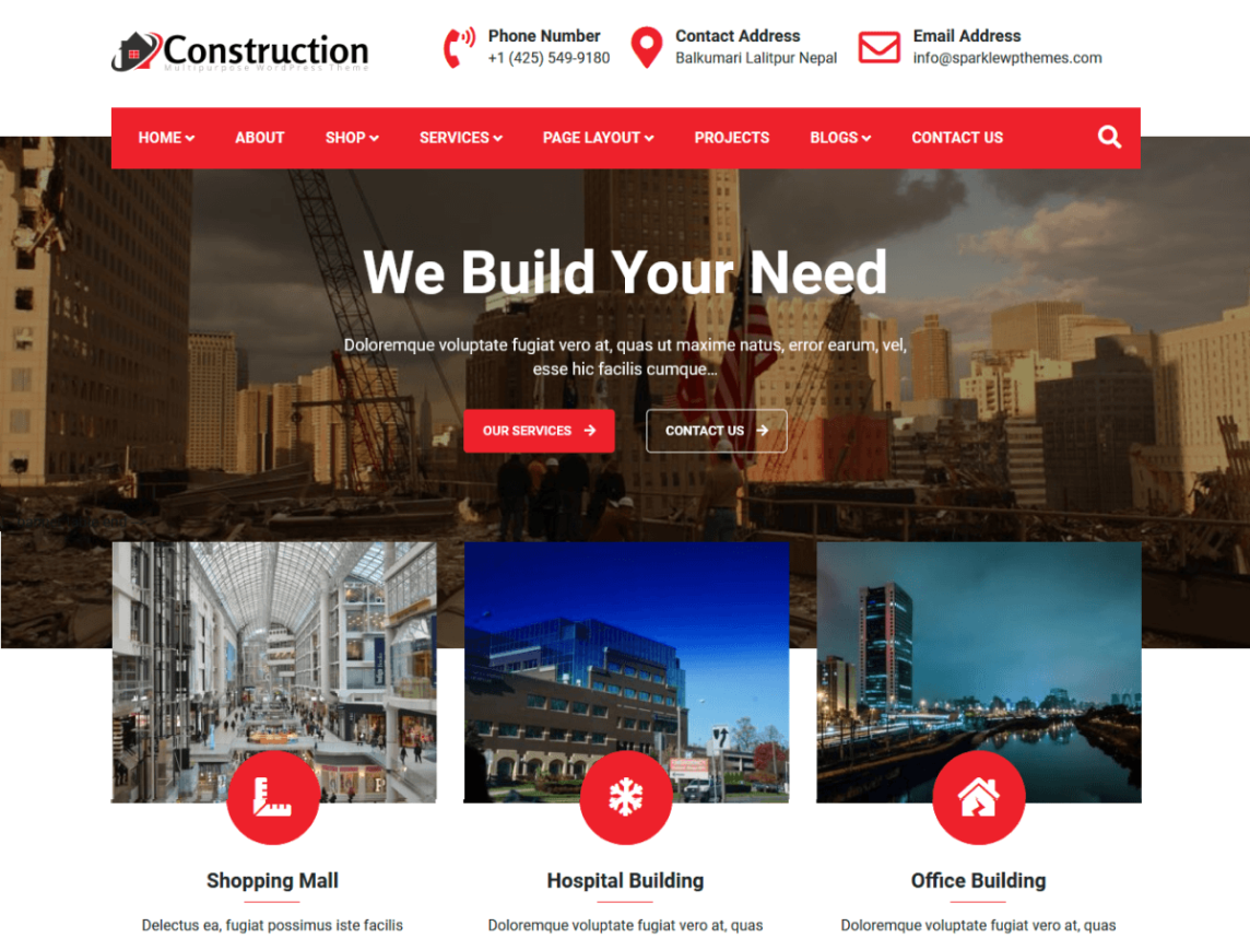 meilleur thème wordpress de construction gratuit