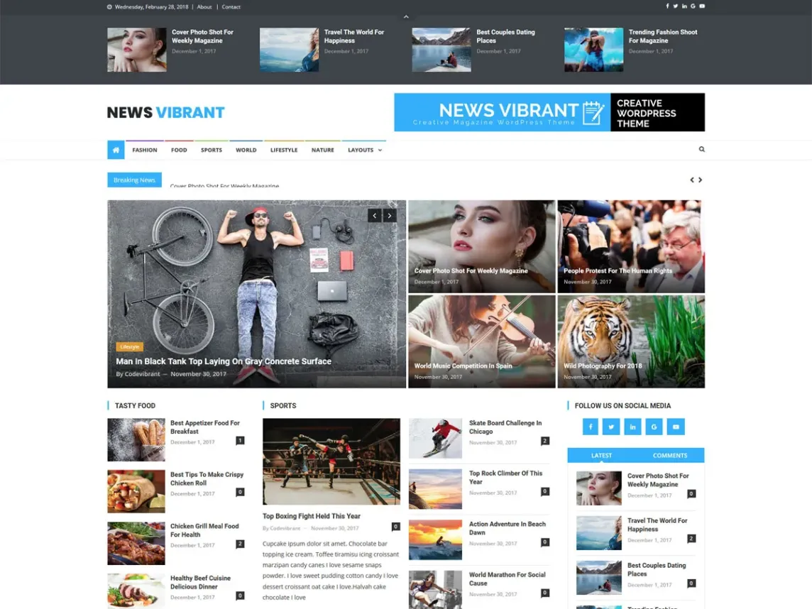 tema reattivo gratuito wordpress giornale notizie vibranti