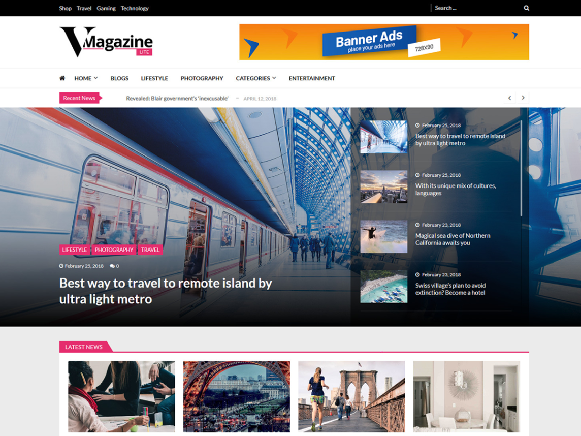 v rivista lite wp tema giornale wordpress