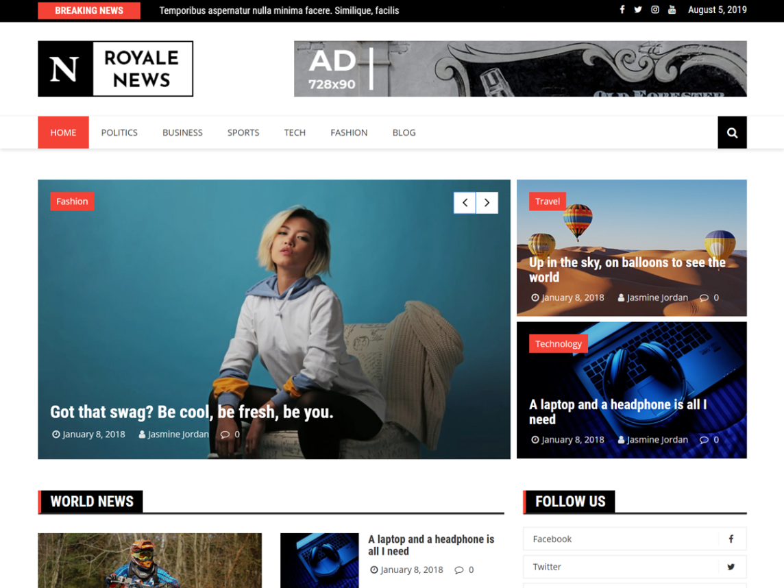 royal news tema wordpress miglior tema wp