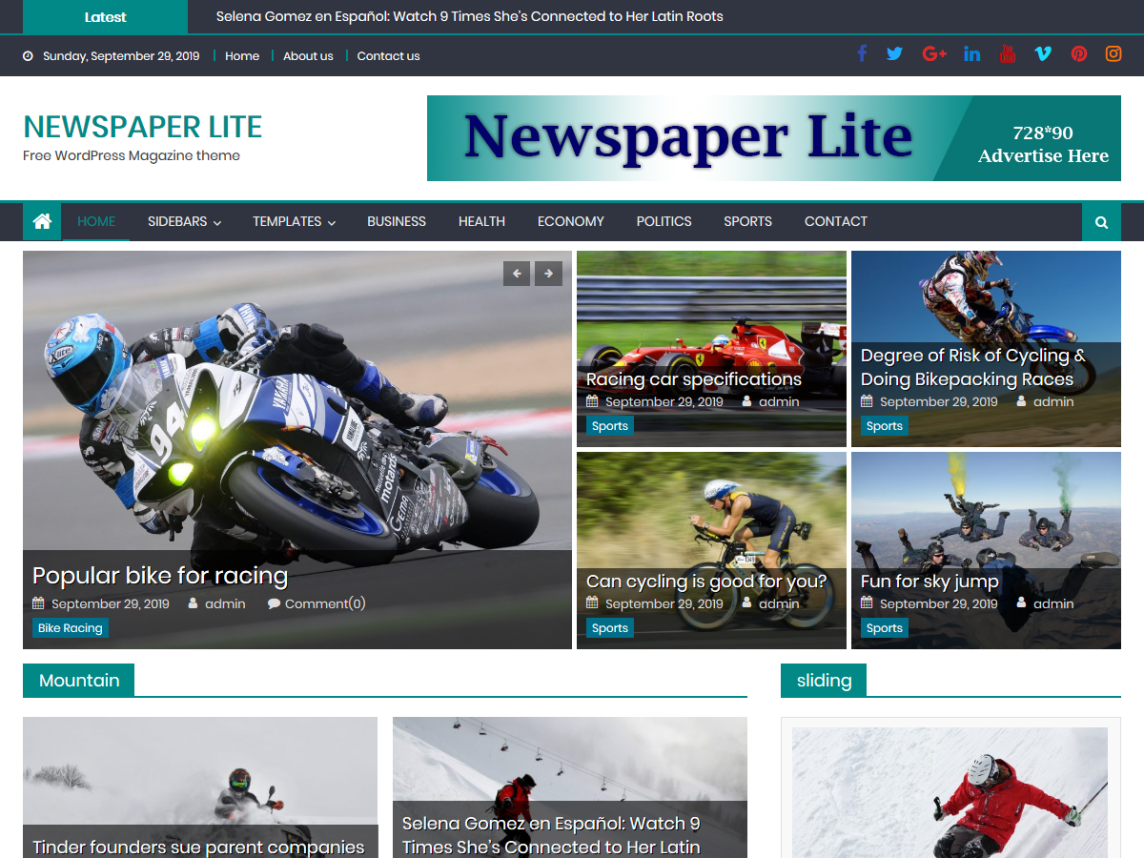 miglior giornale a tema wp wordpress lite