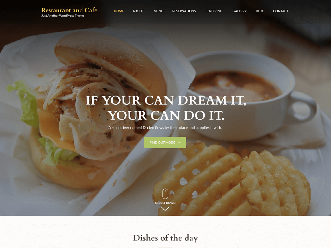 restoran tema wp gratis woocommerce