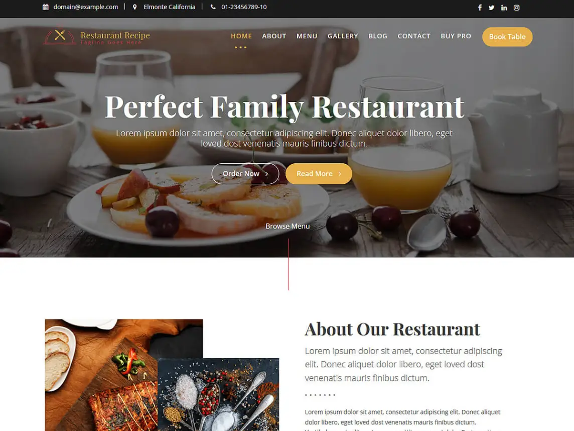 tema resep restoran wordpress gratis