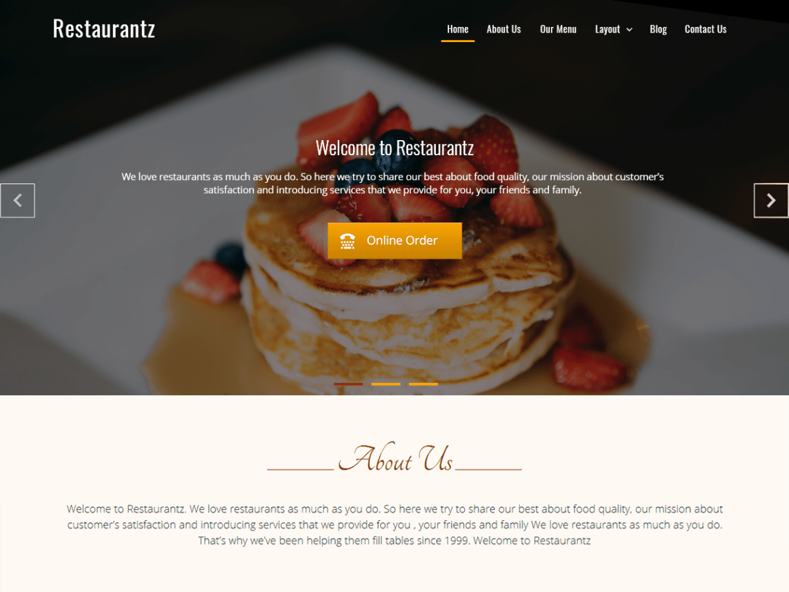 tema restaurantz wordpress gratis
