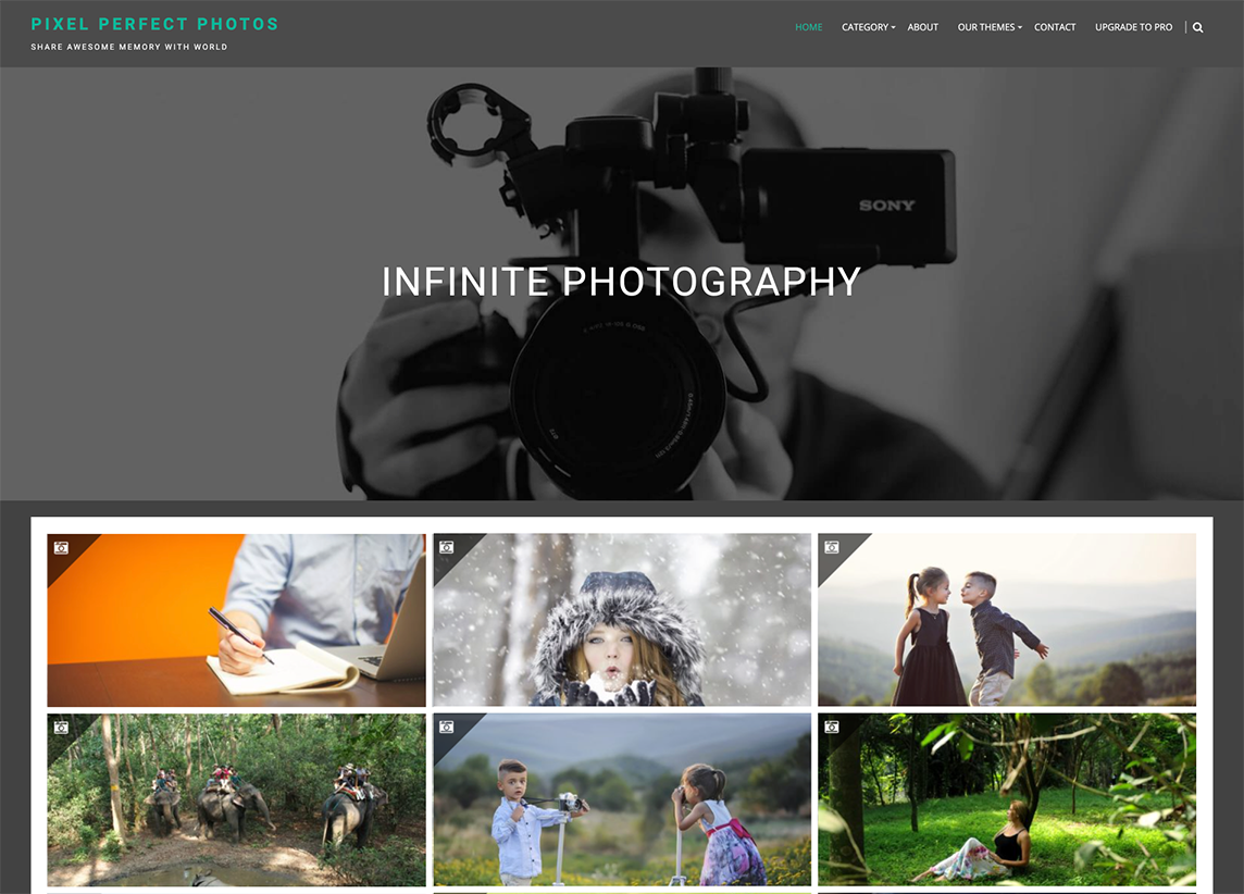 무한 사진 무료 WordPress 테마 wp