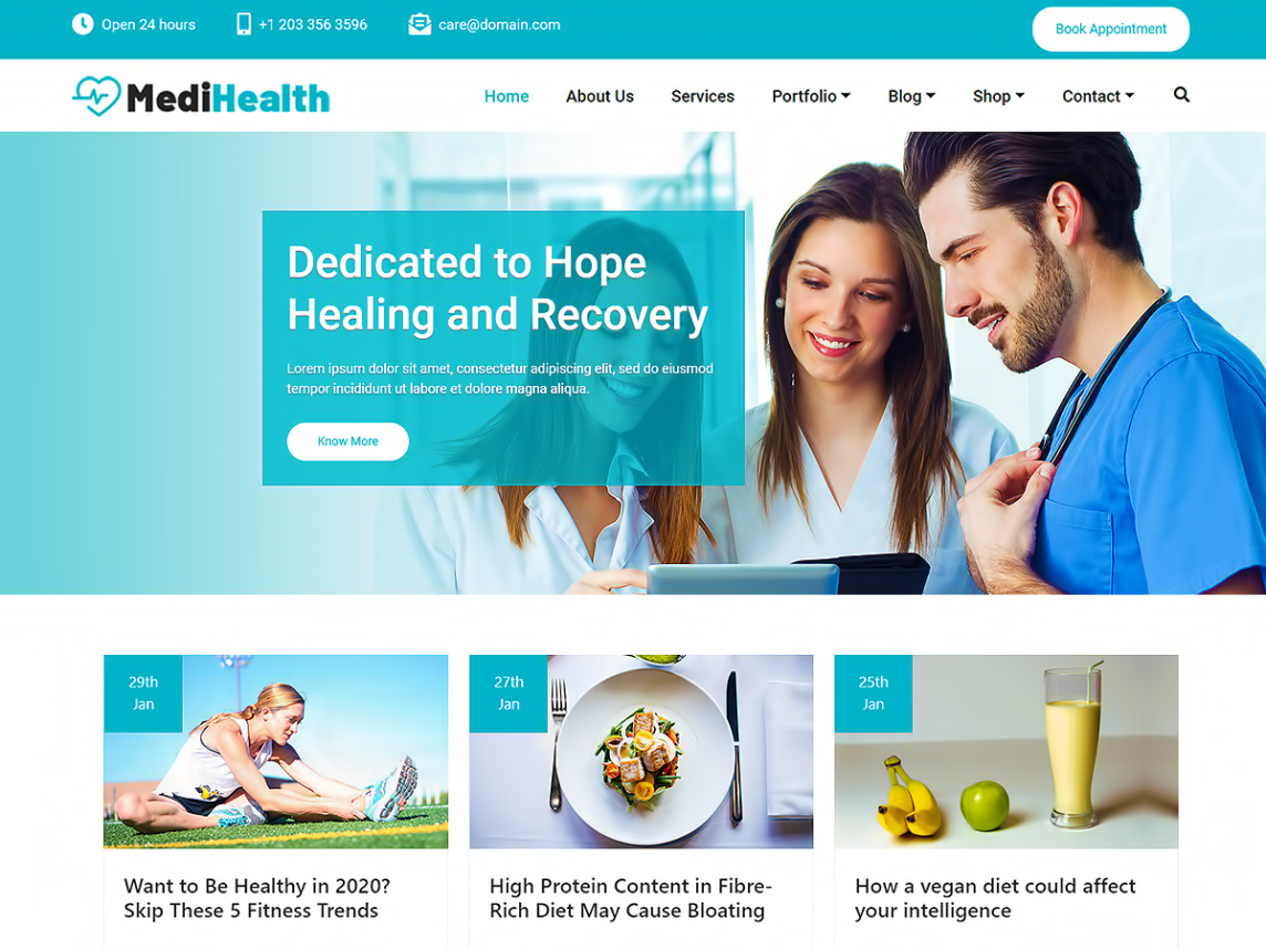 tema wordpress de fitness mediahealth grátis