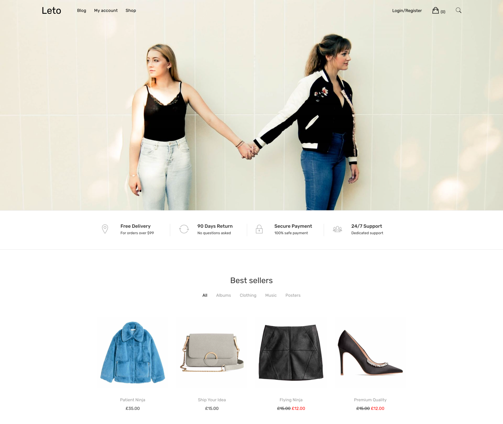 오른쪽 woocommerce 테마를 무료로 하자