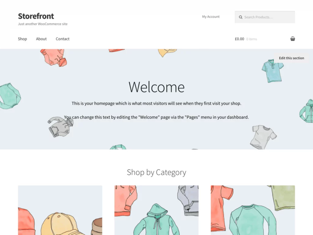 Storefront SEO 최적화 WordPress 테마