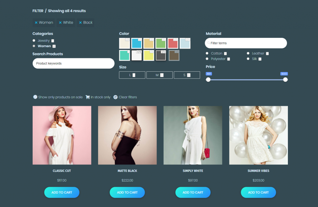 WooCommerce 的產品過濾器