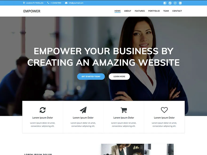 autonomiser le thème wordpress de l'agence gratuite wp