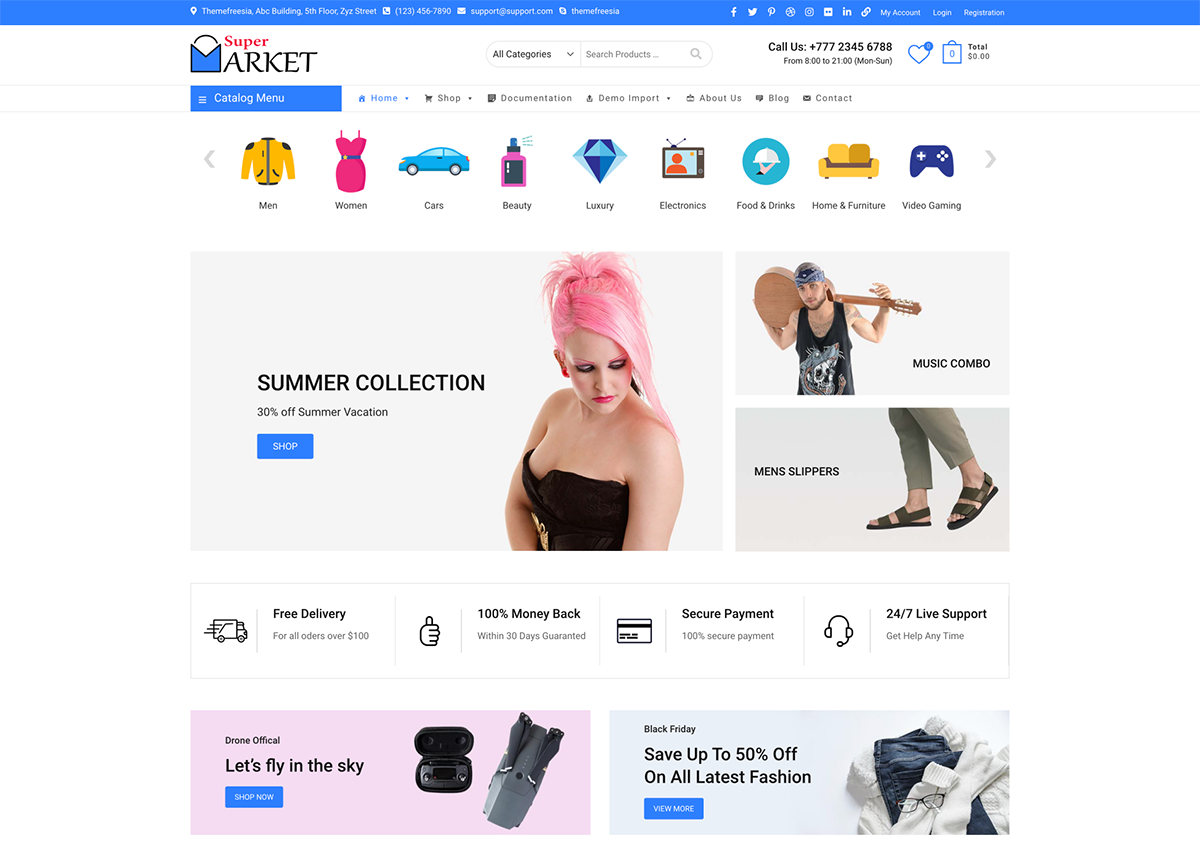 supermarket wolny woocommerce wp