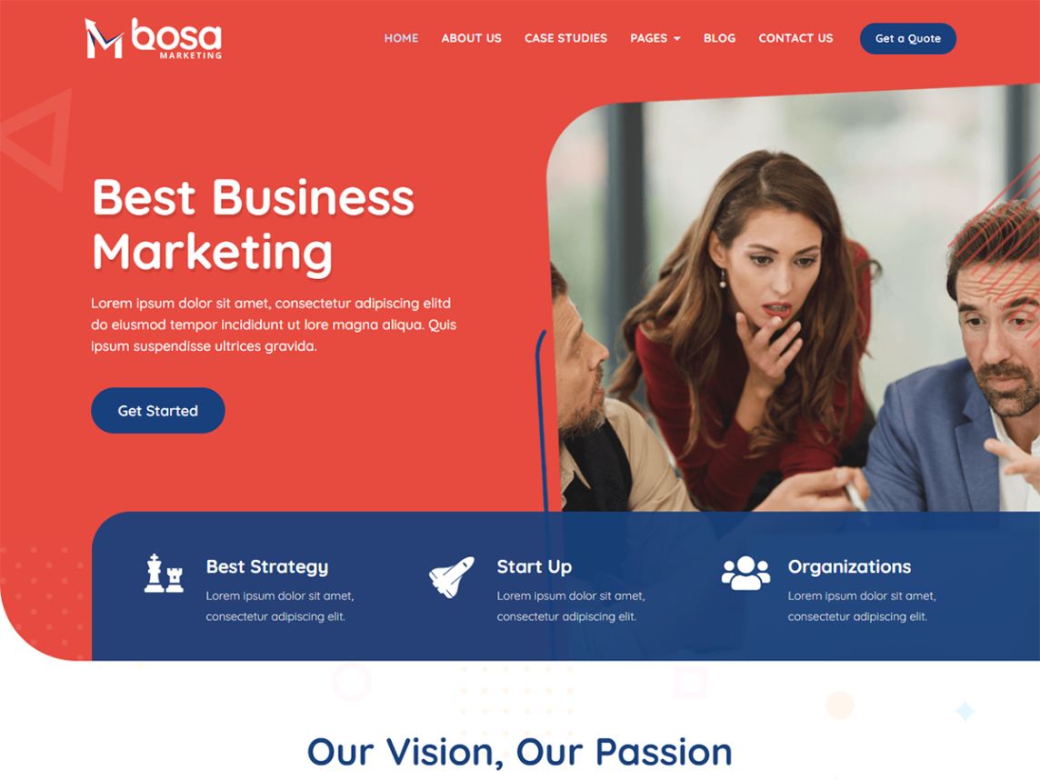 tema gratuito de marketing bosa