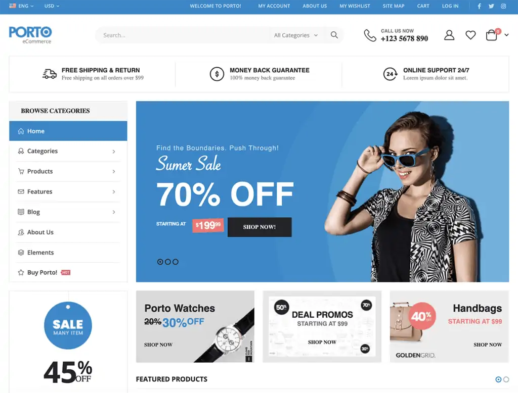 oporto wp gratis tema woocommerce
