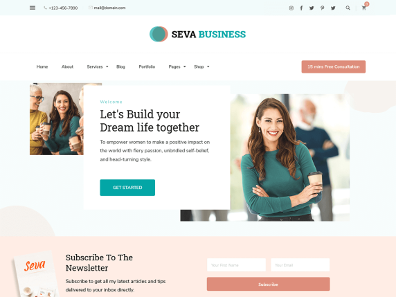 бесплатная консультационная тема WordPress