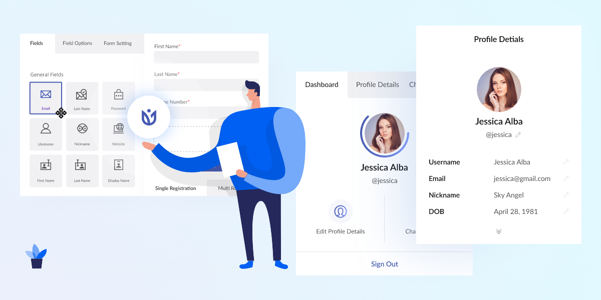 plugin generasi memimpin WordPress rastrasi pengguna