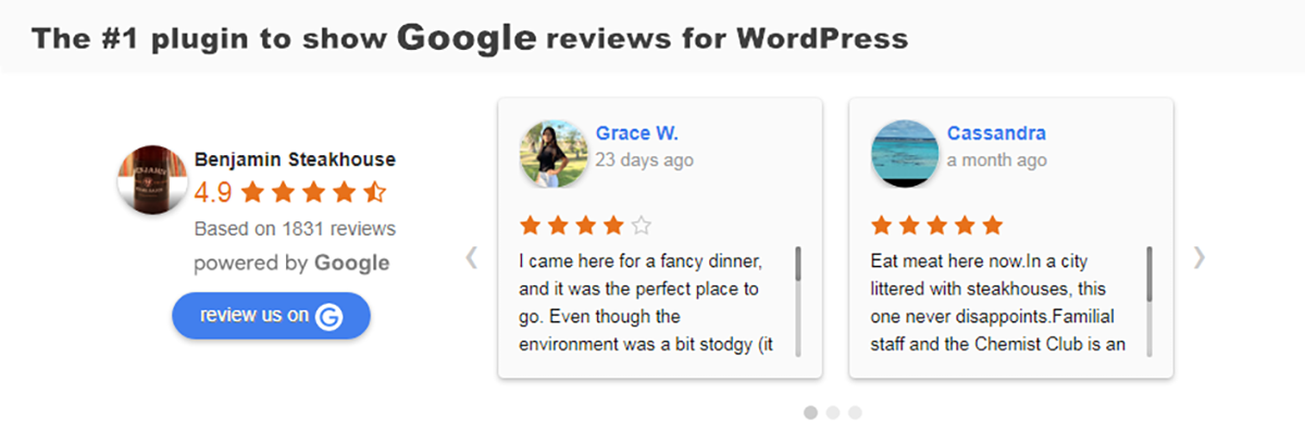 plugin ulasan google WordPress