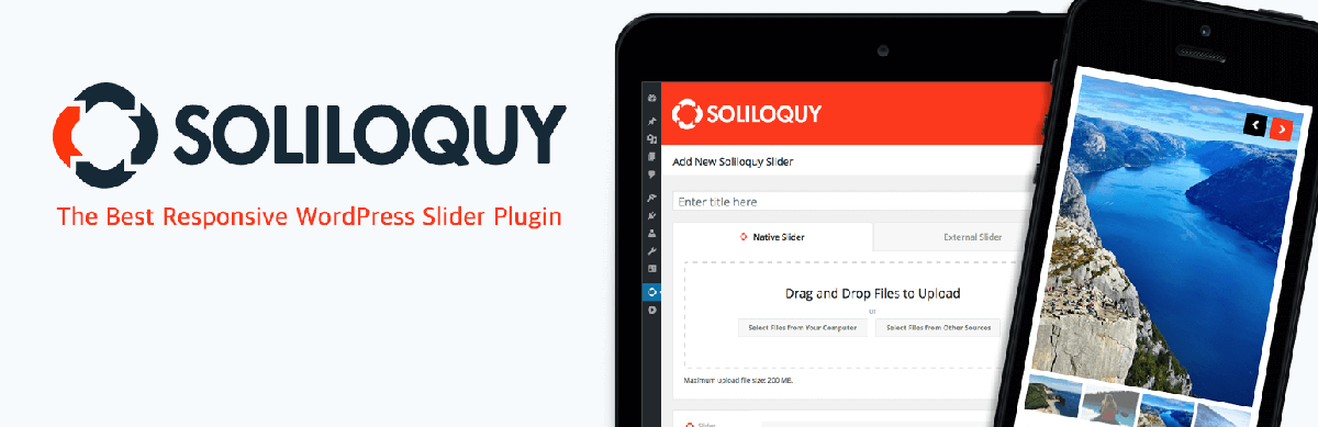 写真家のための soliluquy WordPress プラグインによるスライダー