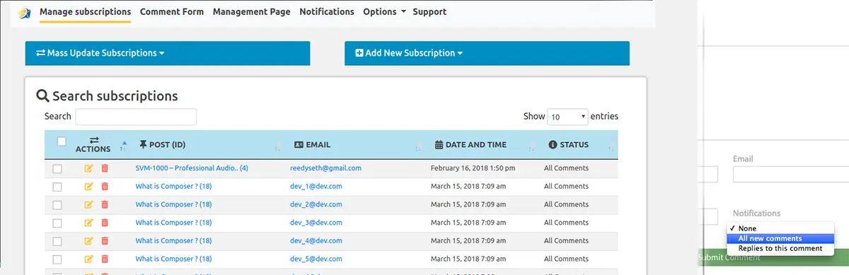 Plugin komentar WordPress