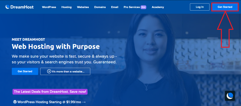 começando com DreamHost