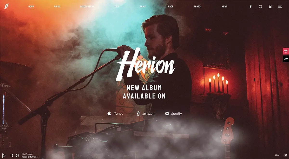 Tema de WordPress para músicos