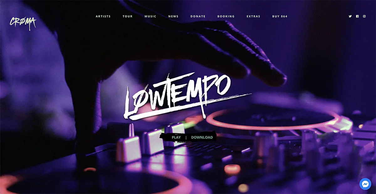 Tema de WordPress para músicos