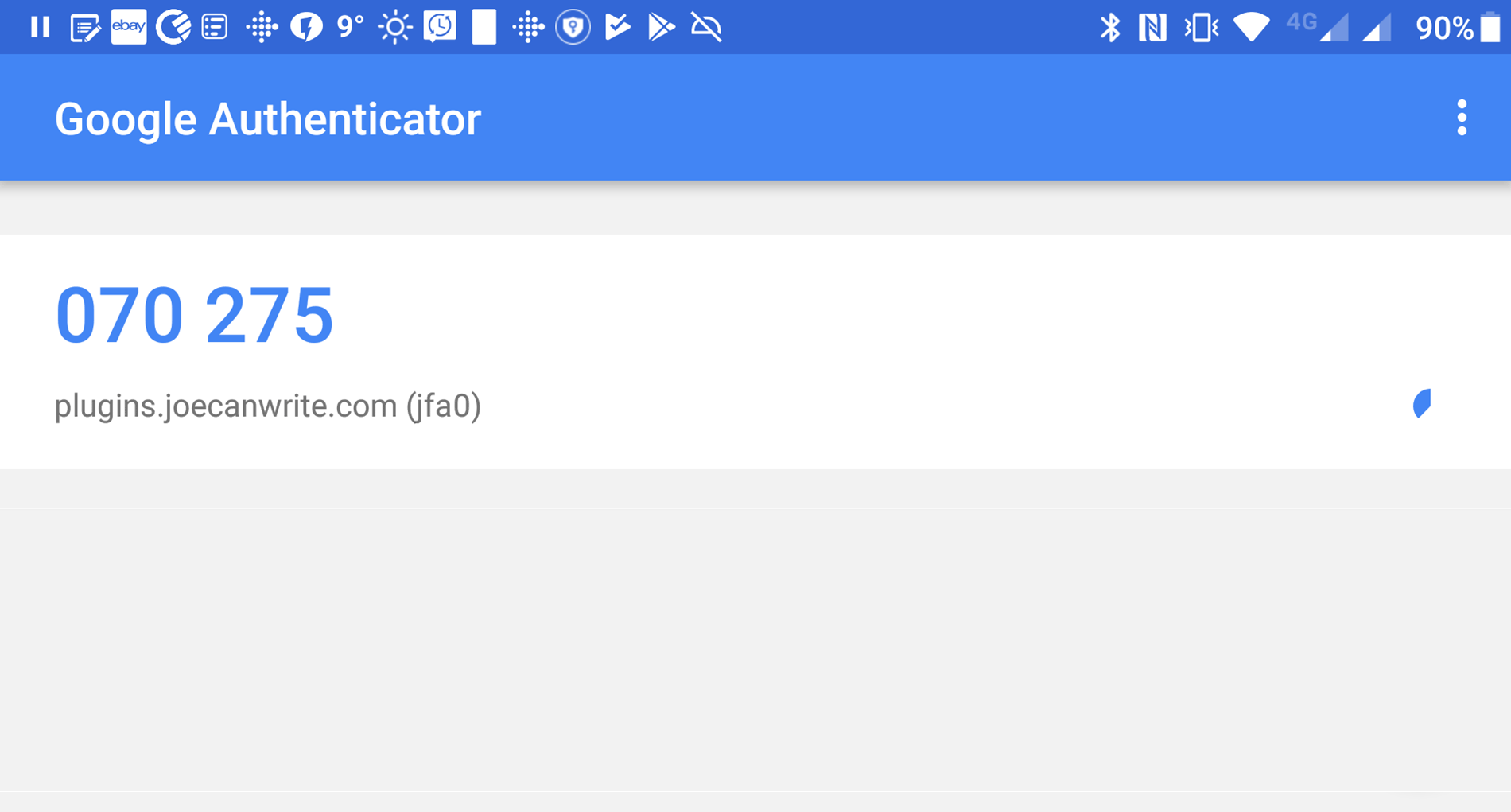 การตรวจสอบสิทธิ์สองปัจจัย Google App