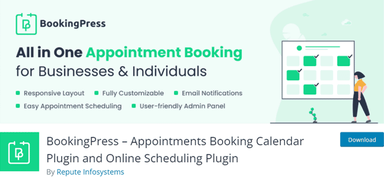 BookingPress - I migliori plugin per la prenotazione di parrucchieri di WordPress